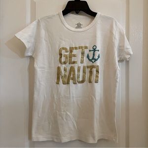 Short sleeves White nautical t-shirt